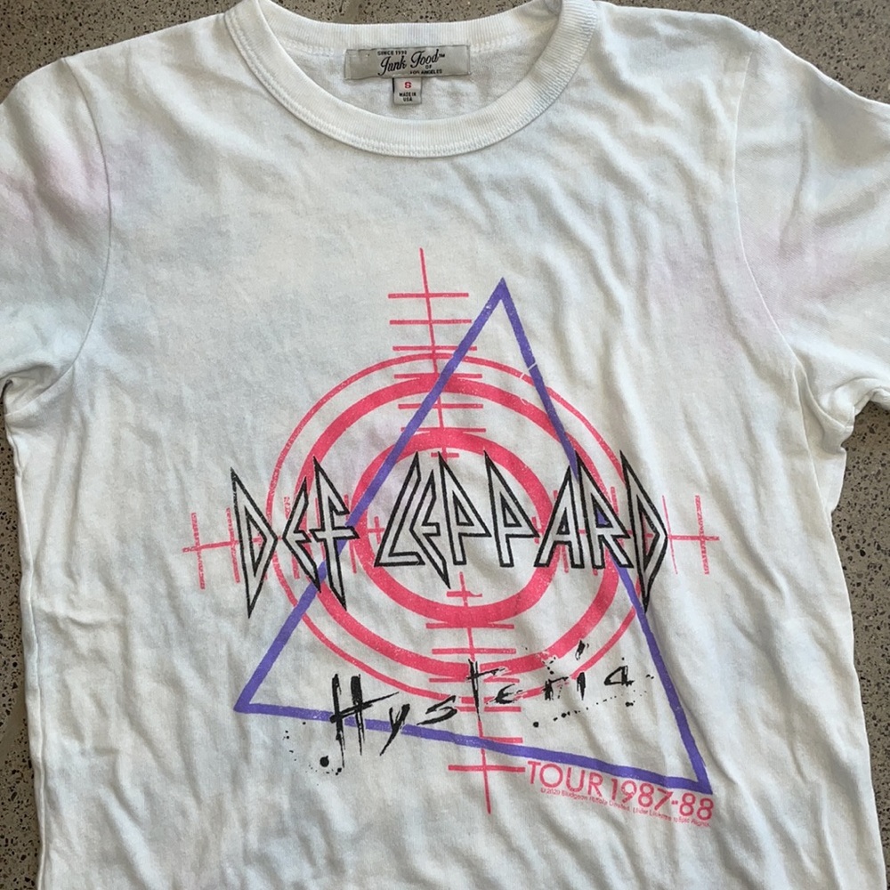 Junk Food Of Los Angeles Def Leppard Tee